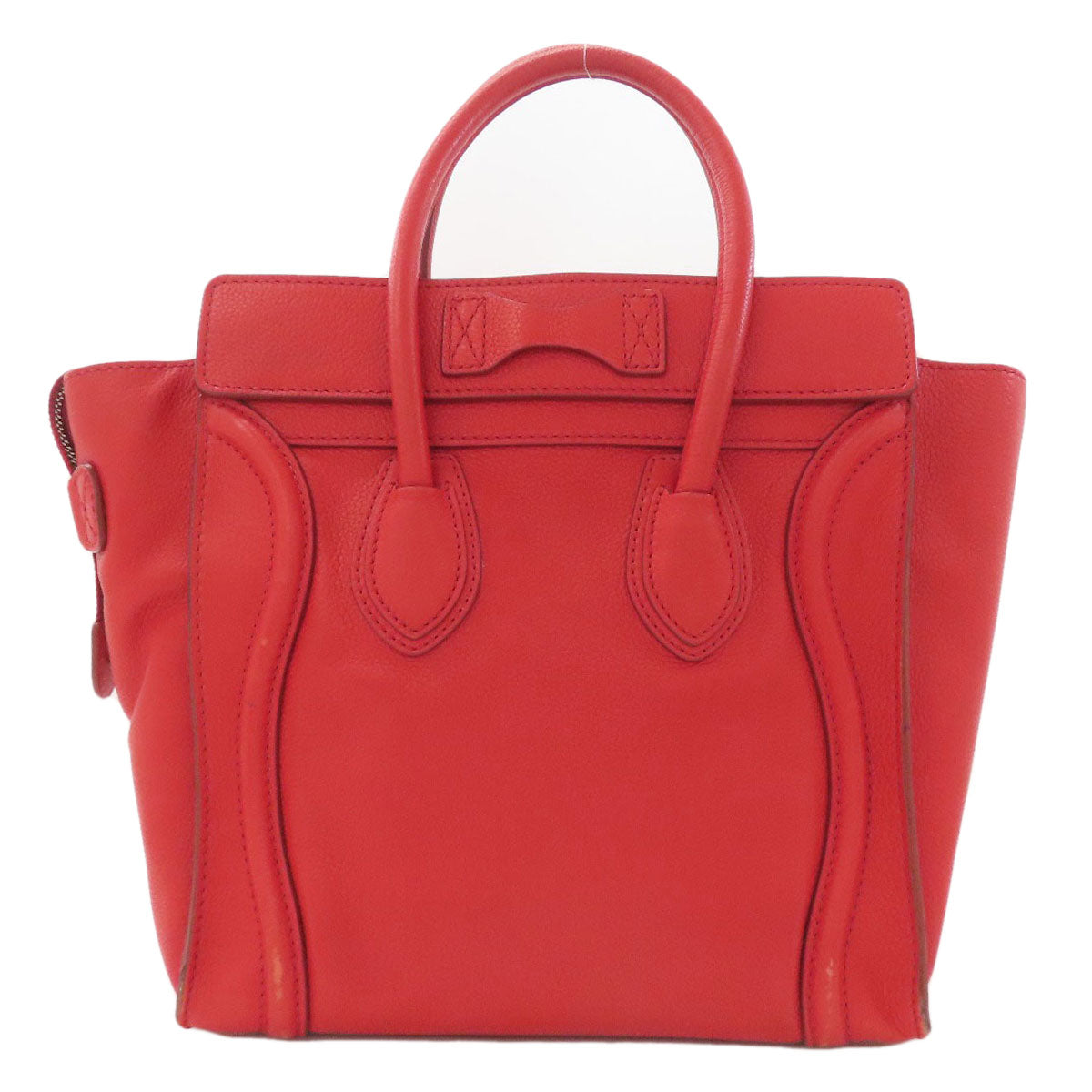 CELINE セリーヌ ラゲージマイクロ ハンドバッグ レザー レディース 中古