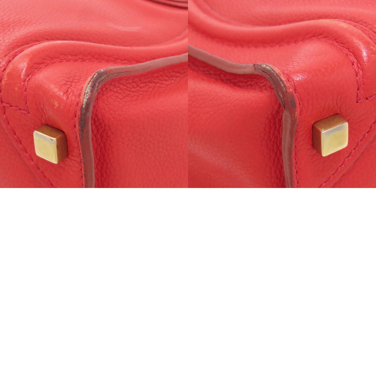 CELINE セリーヌ ラゲージマイクロ ハンドバッグ レザー レディース 中古