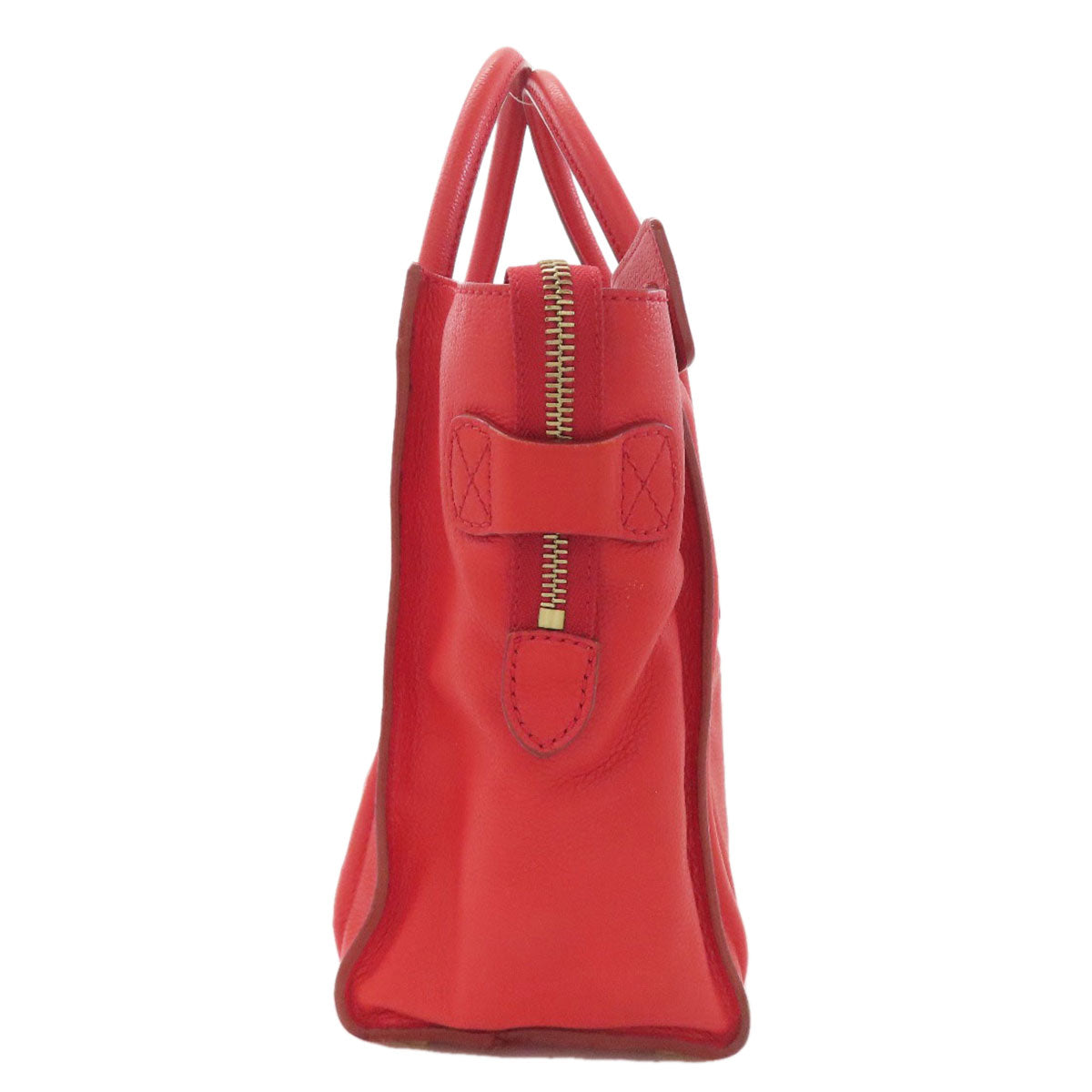 CELINE セリーヌ ラゲージマイクロ ハンドバッグ レザー レディース 中古