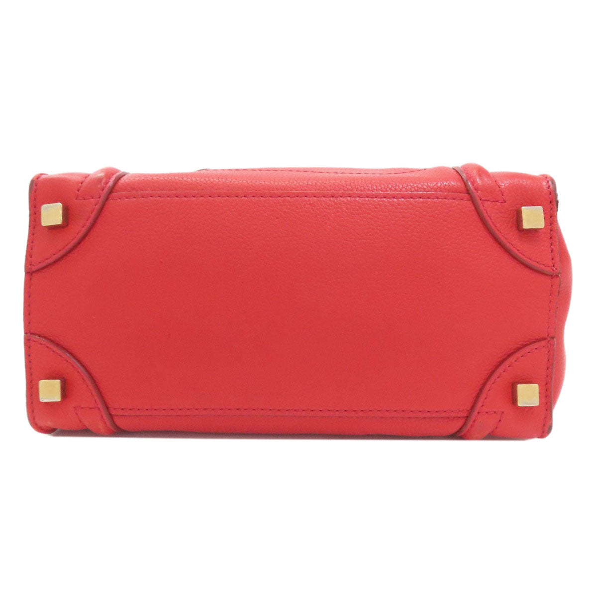 CELINE セリーヌ ラゲージマイクロ ハンドバッグ レザー レディース 中古