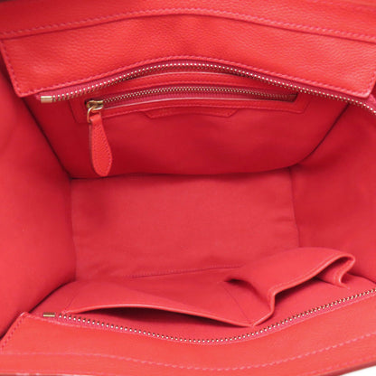 CELINE セリーヌ ラゲージマイクロ ハンドバッグ レザー レディース 中古