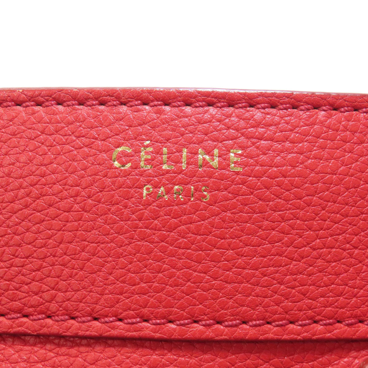CELINE セリーヌ ラゲージマイクロ ハンドバッグ レザー レディース 中古