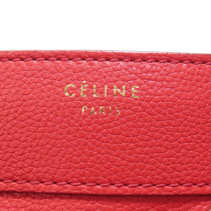 CELINE セリーヌ ラゲージマイクロ ハンドバッグ レザー レディース 中古