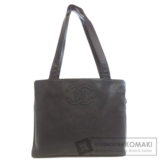 CHANEL シャネル ココマーク トートバッグ グレインド カーフスキン レディース 中古