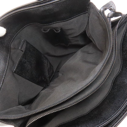 CHANEL シャネル ココマーク トートバッグ グレインド カーフスキン レディース 中古
