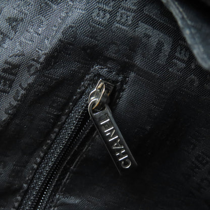 CHANEL シャネル チョコバー シルバー金具 2WAY ボストンバッグ グレインド カーフスキン レディース 中古