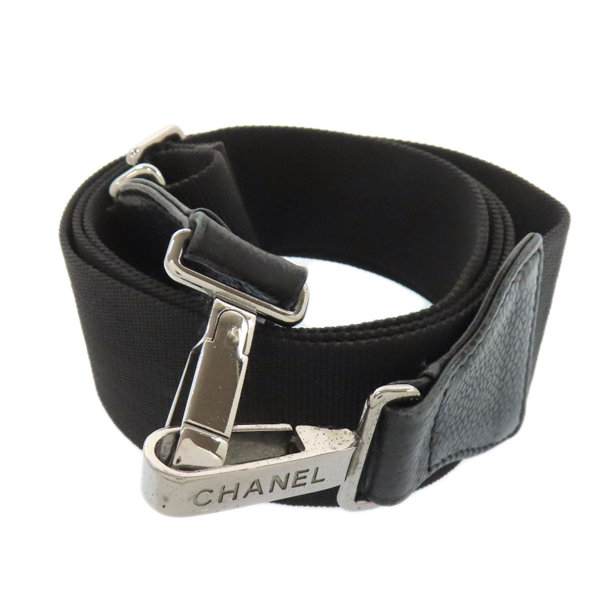 CHANEL シャネル チョコバー シルバー金具 2WAY ボストンバッグ グレインド カーフスキン レディース 中古