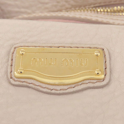 MIUMIU ミュウミュウ 2WAY ハンドバッグ レザー レディース 中古