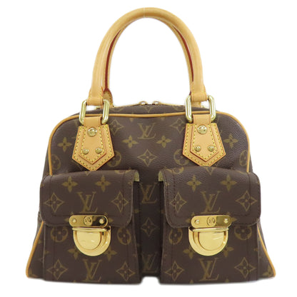 LOUIS VUITTON ルイヴィトン M40026 マンハッタンPM ハンドバッグ モノグラムキャンバス レディース 中古