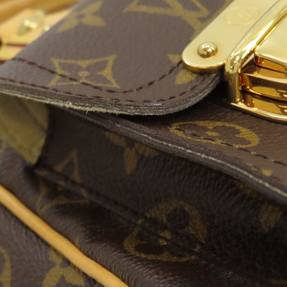 LOUIS VUITTON ルイヴィトン M40026 マンハッタンPM ハンドバッグ モノグラムキャンバス レディース 中古