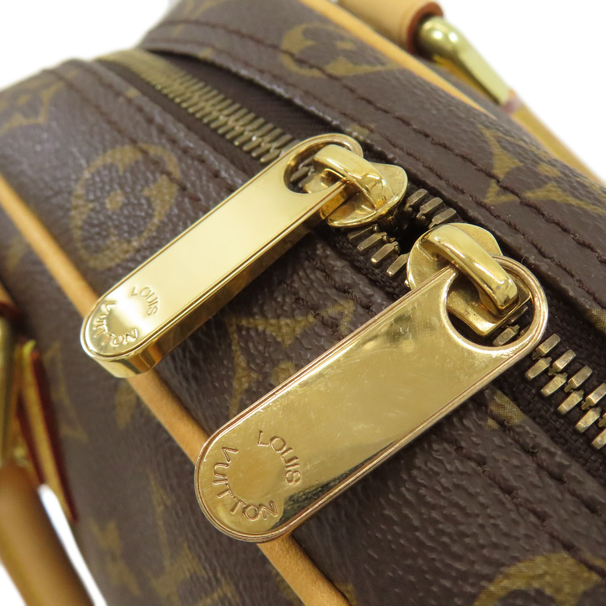 LOUIS VUITTON ルイヴィトン M40026 マンハッタンPM ハンドバッグ モノグラムキャンバス レディース 中古