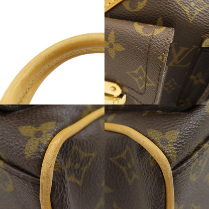 LOUIS VUITTON ルイヴィトン M40026 マンハッタンPM ハンドバッグ モノグラムキャンバス レディース 中古