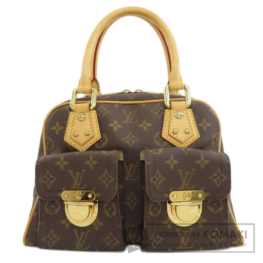 LOUIS VUITTON ルイヴィトン M40026 マンハッタンPM ハンドバッグ モノグラムキャンバス レディース 中古