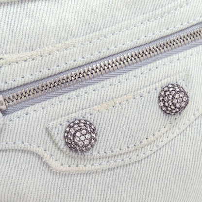 BALENCIAGA バレンシアガ 70940 ネオ カゴール XS 2WAY ハンドバッグ デニム レディース 中古