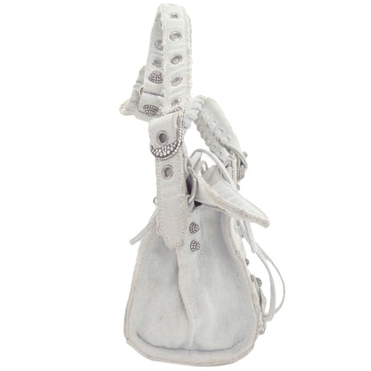 BALENCIAGA バレンシアガ 70940 ネオ カゴール XS 2WAY ハンドバッグ デニム レディース 中古