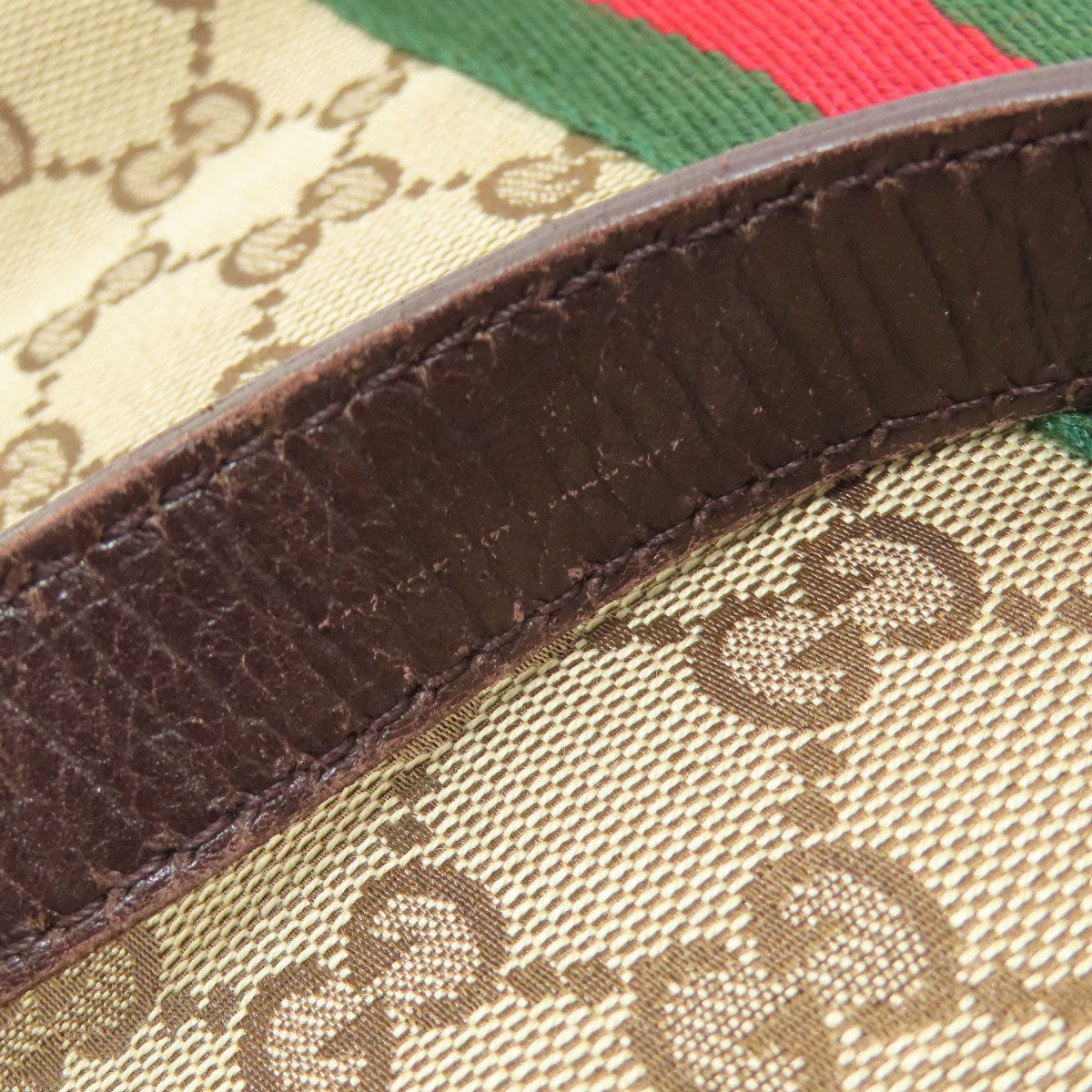 GUCCI グッチ 162899 GG シェリーライン トートバッグ キャンバス レディース 中古
