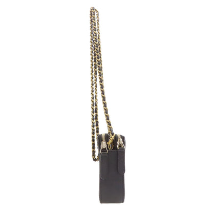 CHANEL シャネル チェーンウォレット ボーイシャネル マトラッセ ゴールド金具 長財布（小銭入れあり） グレインド カーフスキン レディース 中古