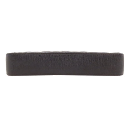 CHANEL シャネル チェーンウォレット ボーイシャネル マトラッセ ゴールド金具 長財布（小銭入れあり） グレインド カーフスキン レディース 中古