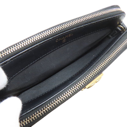 CHANEL シャネル チェーンウォレット ボーイシャネル マトラッセ ゴールド金具 長財布（小銭入れあり） グレインド カーフスキン レディース 中古
