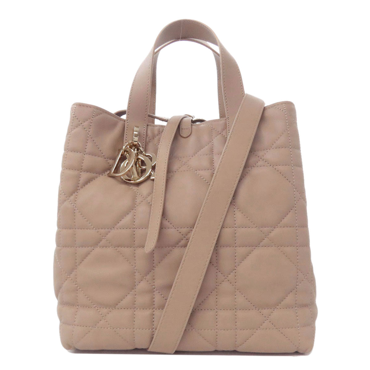 CHRISTIAN DIOR クリスチャンディオール トゥジュール ミディアム ハンドバッグ カーフ レディース 中古
