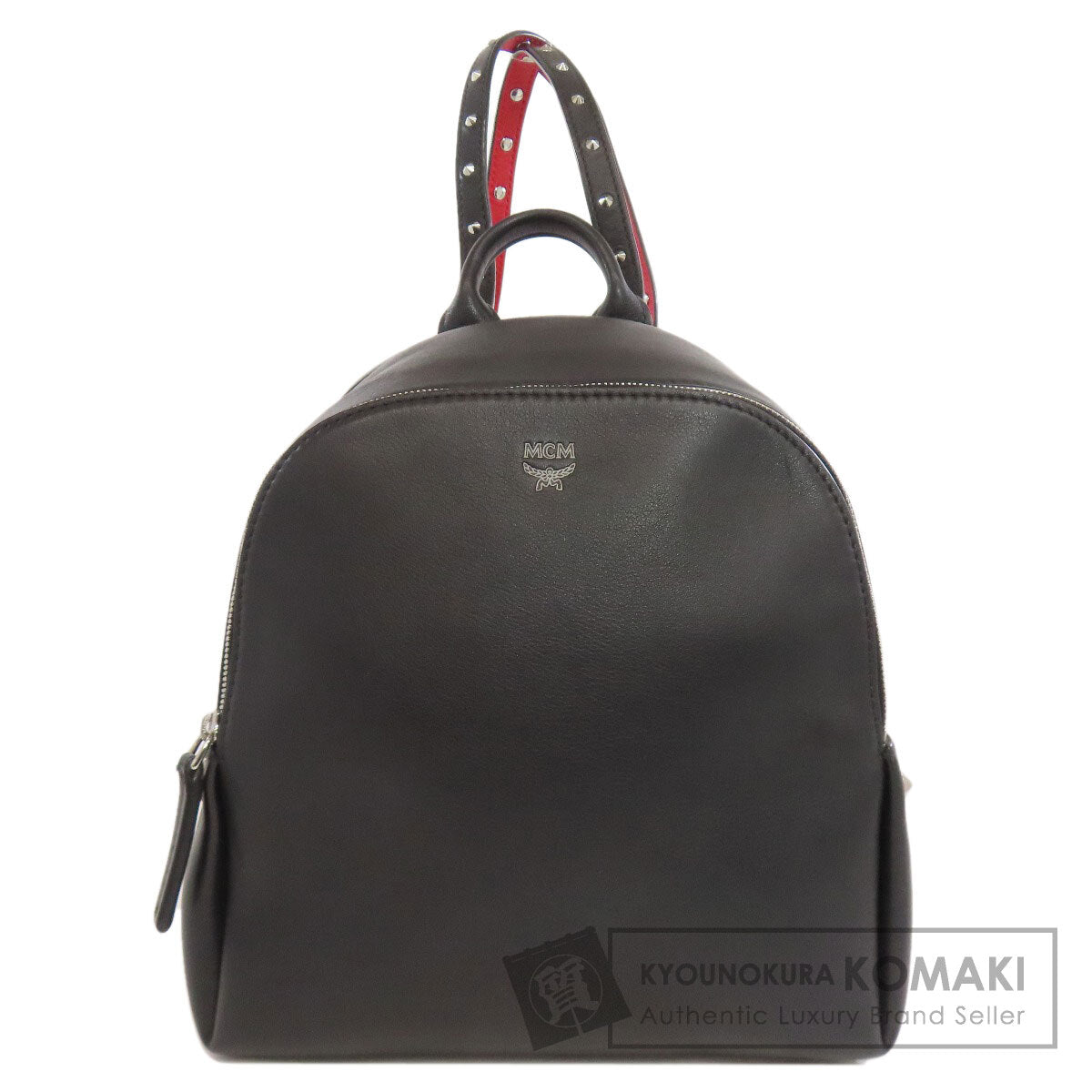 MCM エムシーエム スタッズ リュック・デイパック レザー レディース 中古