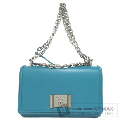 PRADA プラダ チェーンショルダー ショルダーバッグ レザー レディース 中古