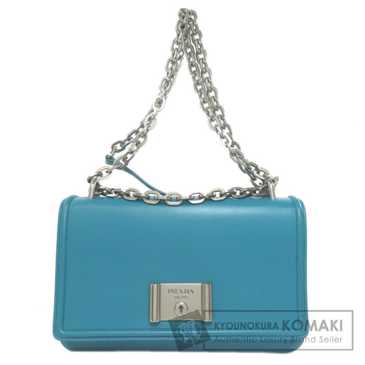 PRADA プラダ チェーンショルダー ショルダーバッグ レザー レディース 中古