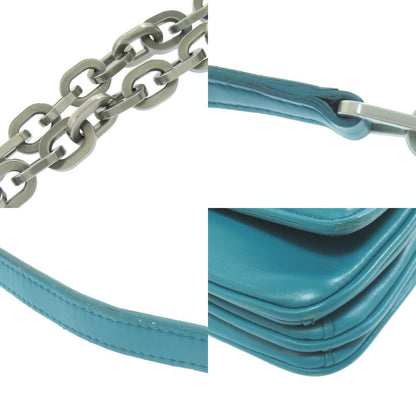 PRADA プラダ チェーンショルダー ショルダーバッグ レザー レディース 中古