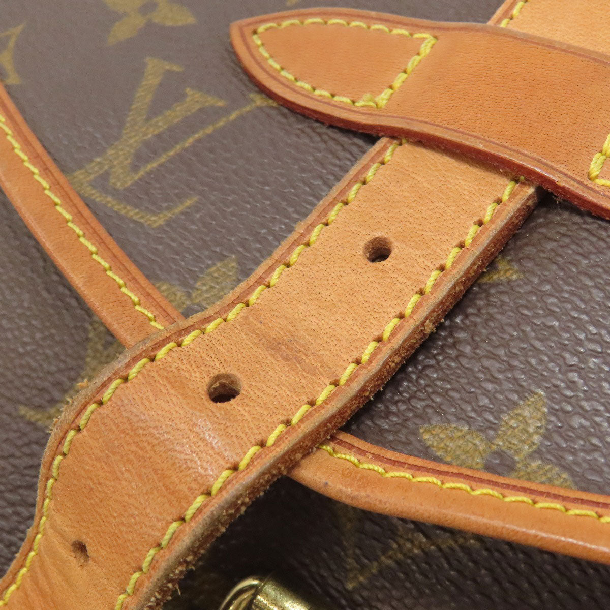 LOUIS VUITTON ルイヴィトン M40710 ソミュールMM ショルダーバッグ モノグラムキャンバス レディース 中古