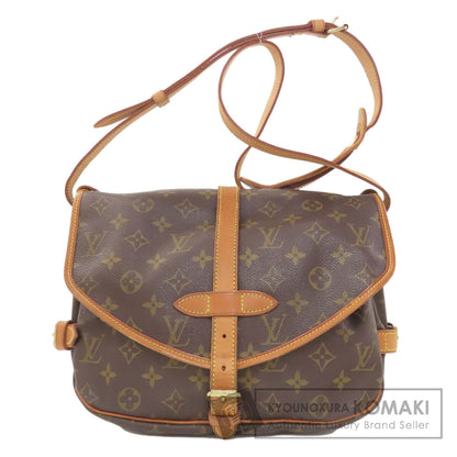 LOUIS VUITTON ルイヴィトン M40710 ソミュールMM ショルダーバッグ モノグラムキャンバス レディース 中古