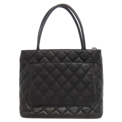 CHANEL シャネル 復刻トート シルバー金具 トートバッグ グレインド カーフスキン レディース 中古