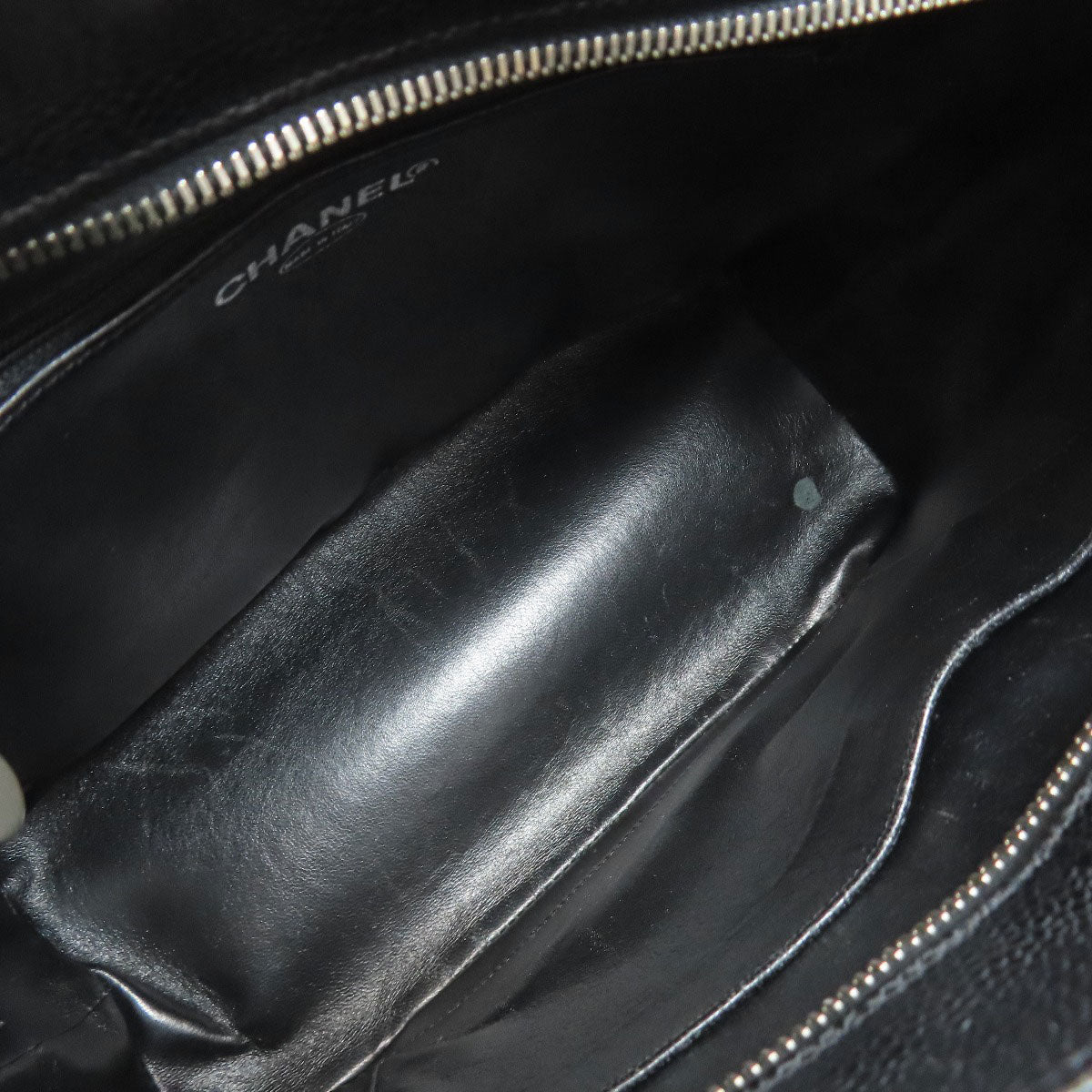 CHANEL シャネル 復刻トート シルバー金具 トートバッグ グレインド カーフスキン レディース 中古