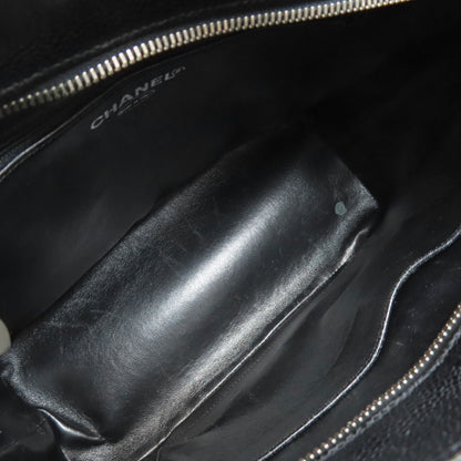 CHANEL シャネル 復刻トート シルバー金具 トートバッグ グレインド カーフスキン レディース 中古