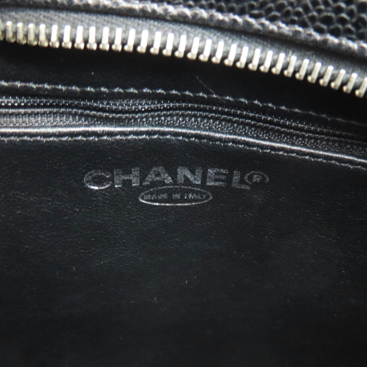 CHANEL シャネル 復刻トート シルバー金具 トートバッグ グレインド カーフスキン レディース 中古