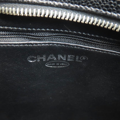 CHANEL シャネル 復刻トート シルバー金具 トートバッグ グレインド カーフスキン レディース 中古