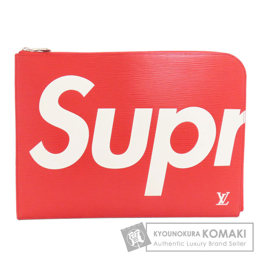 LOUIS VUITTON ルイヴィトン M67722 ポシェットジュールGM シュプリームコラボ クラッチバッグ エピ レディース 中古