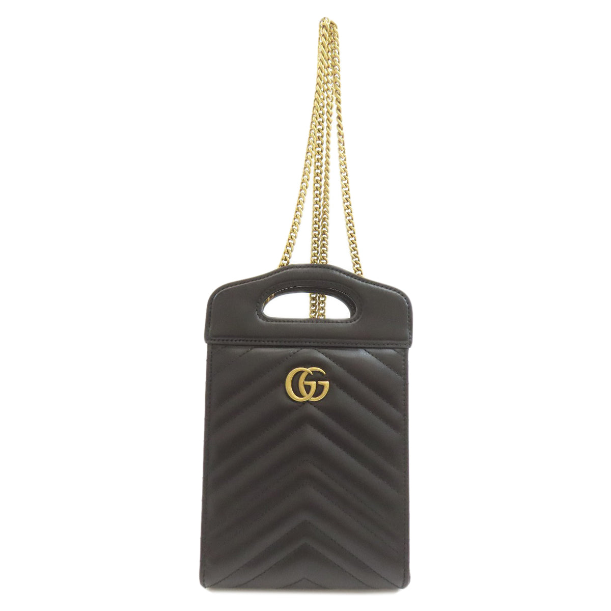GUCCI グッチ 699756 GGマーモント 2WAY ショルダーバッグ カーフ レディース 中古