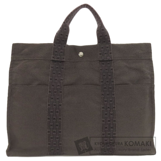 HERMES エルメス エールラインMM ハンドバッグ キャンバス レディース 中古
