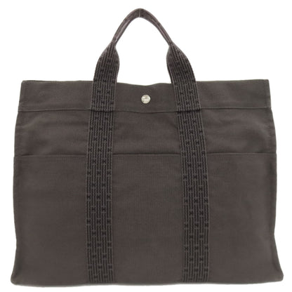 HERMES エルメス エールラインMM ハンドバッグ キャンバス レディース 中古
