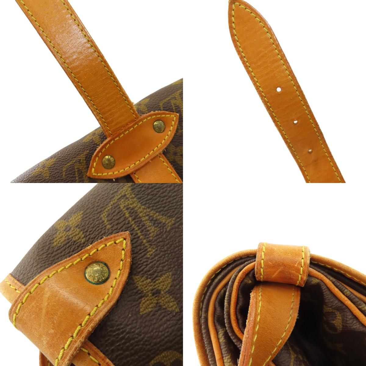 LOUIS VUITTON ルイヴィトン M42254 ソミュール35 ショルダーバッグ モノグラムキャンバス レディース 中古