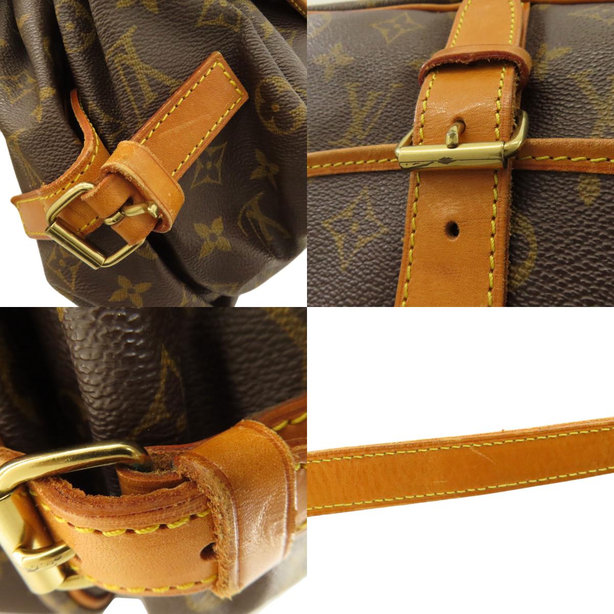 LOUIS VUITTON ルイヴィトン M42254 ソミュール35 ショルダーバッグ モノグラムキャンバス レディース 中古