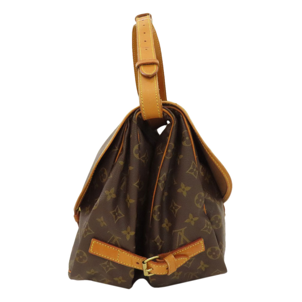 LOUIS VUITTON ルイヴィトン M42254 ソミュール35 ショルダーバッグ モノグラムキャンバス レディース 中古