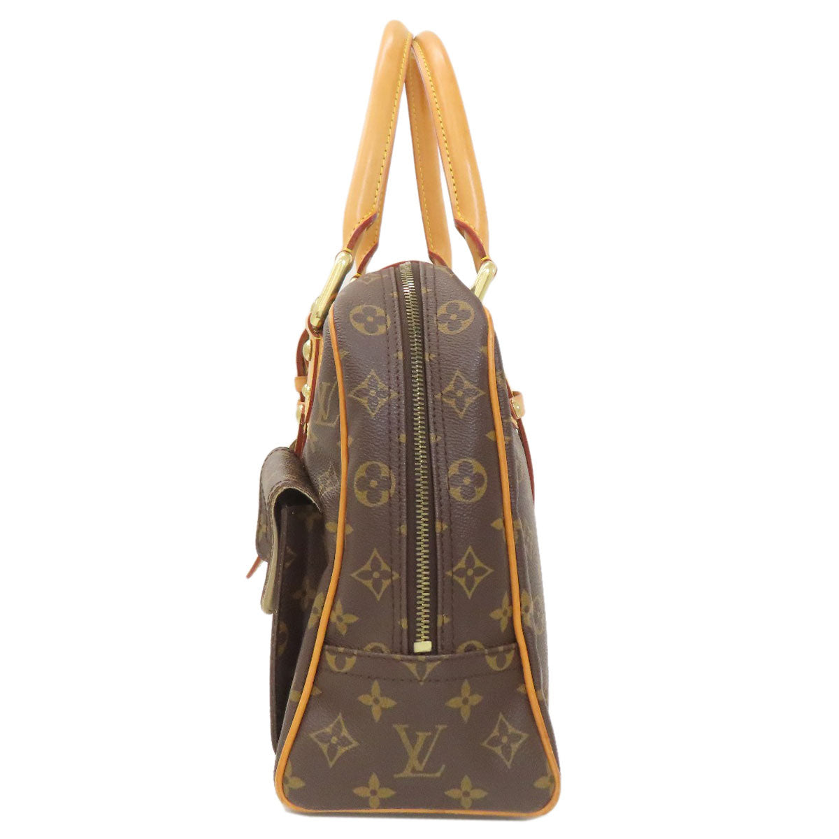 LOUIS VUITTON ルイヴィトン M40025 マンハッタンGM ハンドバッグ モノグラムキャンバス レディース 中古
