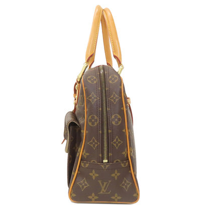 LOUIS VUITTON ルイヴィトン M40025 マンハッタンGM ハンドバッグ モノグラムキャンバス レディース 中古