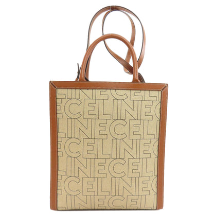 CELINE セリーヌ バーティカルカバ 2WAY トートバッグ キャンバス レディース 中古