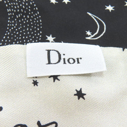 CHRISTIAN DIOR クリスチャンディオール ミッツァ 星座柄 スカーフ シルク レディース 中古