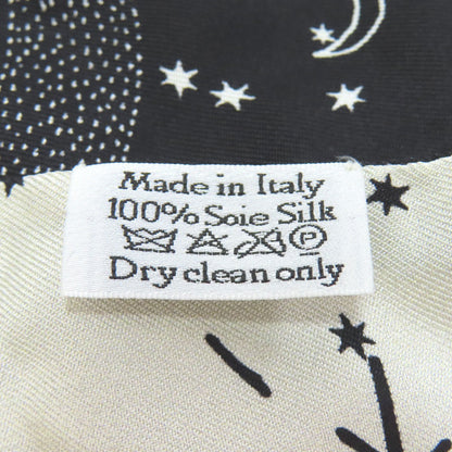CHRISTIAN DIOR クリスチャンディオール ミッツァ 星座柄 スカーフ シルク レディース 中古