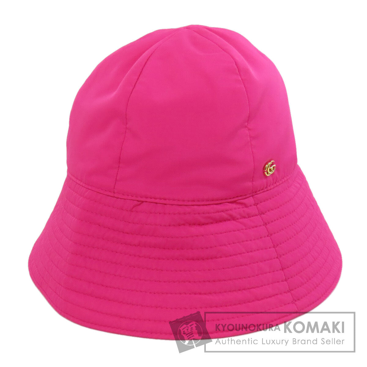 GUCCI グッチ 729470 バケットハット ダブルG 帽子 ナイロン レディース 中古