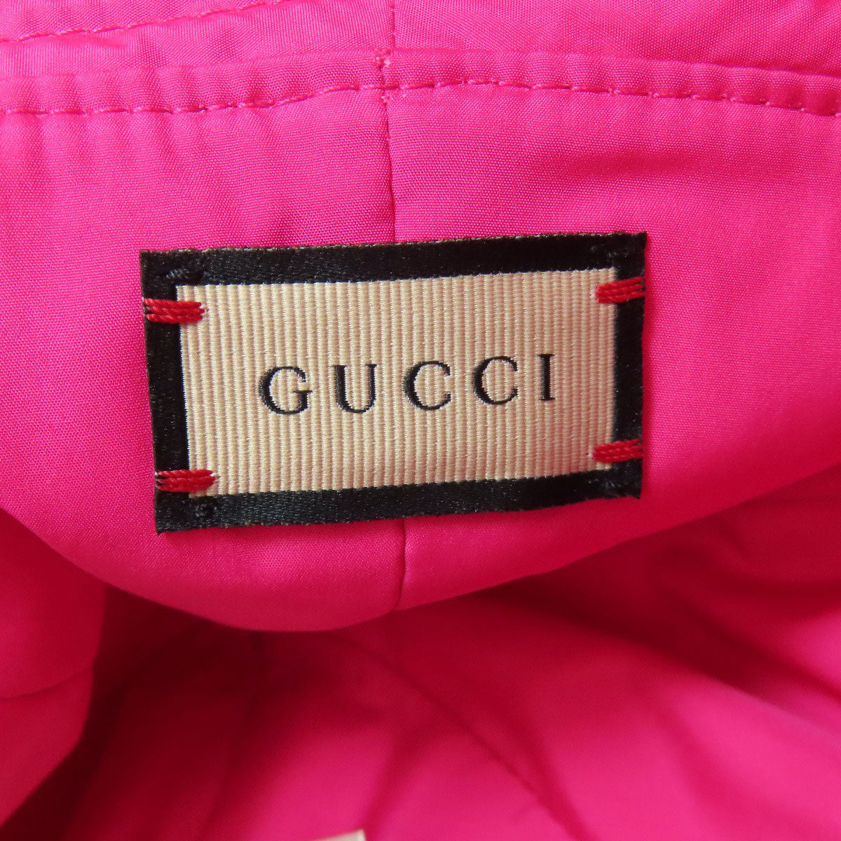 GUCCI グッチ 729470 バケットハット ダブルG 帽子 ナイロン レディース 中古
