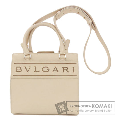 BVLGARI ブルガリ ブルガリ ロゴ 2WAY ハンドバッグ カーフ レディース 中古